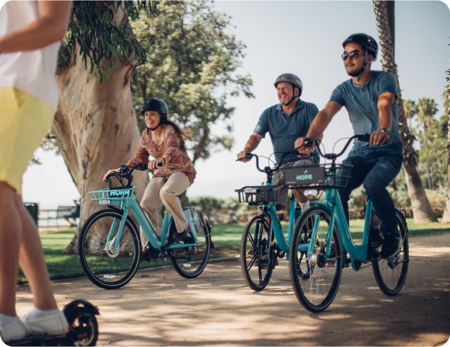 Build your business according to your vision and needs. Maybe you need five scooters, maybe you need five thousand? We’ve got you covered. HOPR is an adaptable mobility solution.
