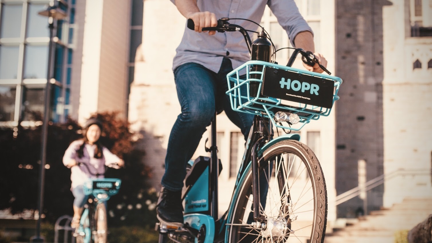 HOPR electric bike green Coast bike share